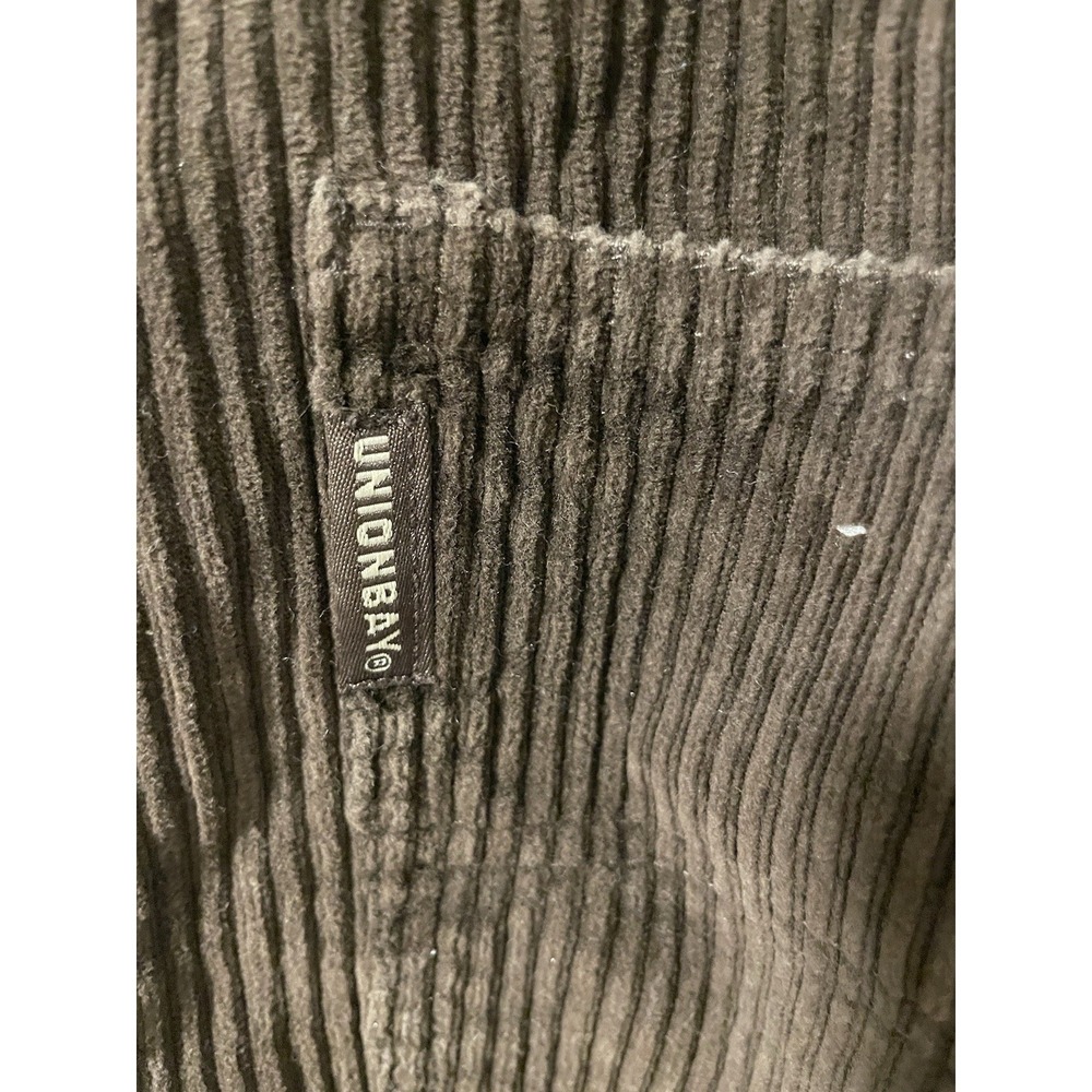 VINTAGE Unionbay Overalls Womens M Brown Carpenter Corduroy Workwear Bib 90s Y2K - Picture 7 of 8